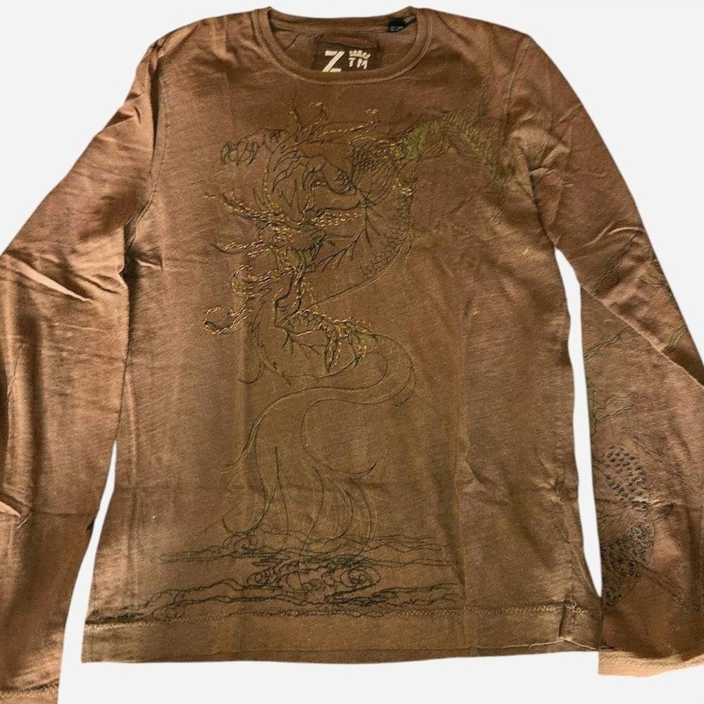 🔥 Z-Brand Brown Tee – Size Medium 🔥